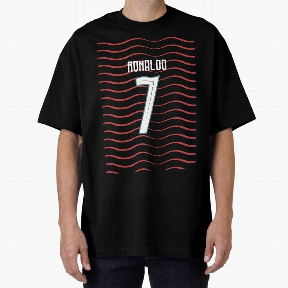 Cristiano Ronaldo Portugal Jersey 2026 World cup Oversized T-Shirt Follow the Final Road of Match Day Hype around FIFA World Cup 2026, Cristiano Ronaldo, Haaland and CR7, Netherlands, Sports Nostalgia, International Competition, Famous Players and