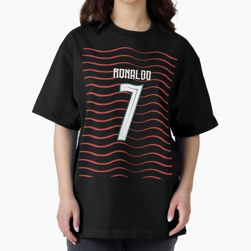 Cristiano Ronaldo Portugal Jersey 2026 World cup Oversized T-Shirt Follow the Final Road of Match Day Hype around FIFA World Cup 2026, Cristiano Ronaldo, Haaland and CR7, Netherlands, Sports Nostalgia, International Competition, Famous Players and