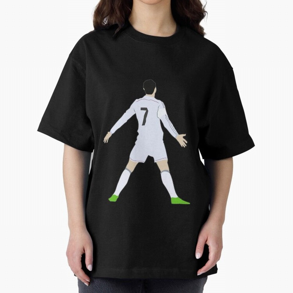 Cristiano Ronaldo Oversized T-Shirt Stand with Global Football Passion for FIFA World Cup 2026 Group Stage, Made for Neymar, Germany, Fan Favorite Moments, National Team Passion, Big Match Drama and Soccer History; Made for Collectors Who Enjoy