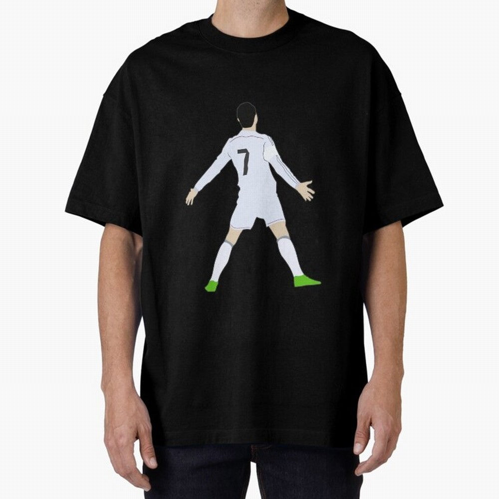 Cristiano Ronaldo Oversized T-Shirt Stand with Global Football Passion for FIFA World Cup 2026 Group Stage, Made for Neymar, Germany, Fan Favorite Moments, National Team Passion, Big Match Drama and Soccer History; Made for Collectors Who Enjoy