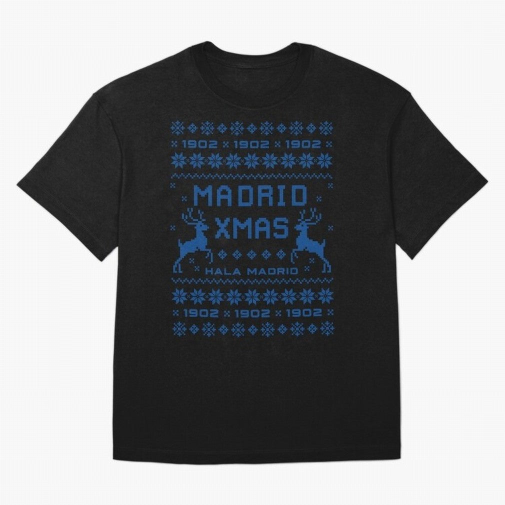 Real Madrid Christmas Oversized T-Shirt Relive FIFA World Cup 2026 USA Canada Mexico with CR7, Brazil, Portugal and Argentina Energy, Supporter Pride, Iconic Celebrations, Legendary Names and Global Match Day Energy; Ideal for Passionate Fans Who