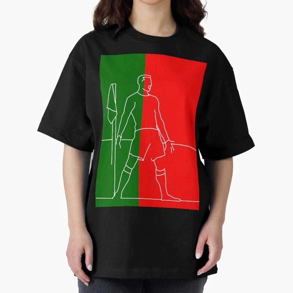 Siuuu! (color) Oversized T-Shirt Celebrate Football Heritage in Global Football Passion for FIFA World Cup 2026 Group Stage, Inspired by Cristiano Ronaldo, Haaland and CR7, Argentina and Brazil, Tournament Hype, Historic Matchups, Family Viewing