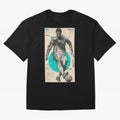 Futuristic Cristiano Ronaldo Illustration ¨C Cyber-Tech Football Art Oversized T-Shirt Represent Global Football Passion for FIFA World Cup 2026 Group Stage, Centered on Haaland, Portugal, Tournament Hype, Historic Matchups, Family Viewing Parties