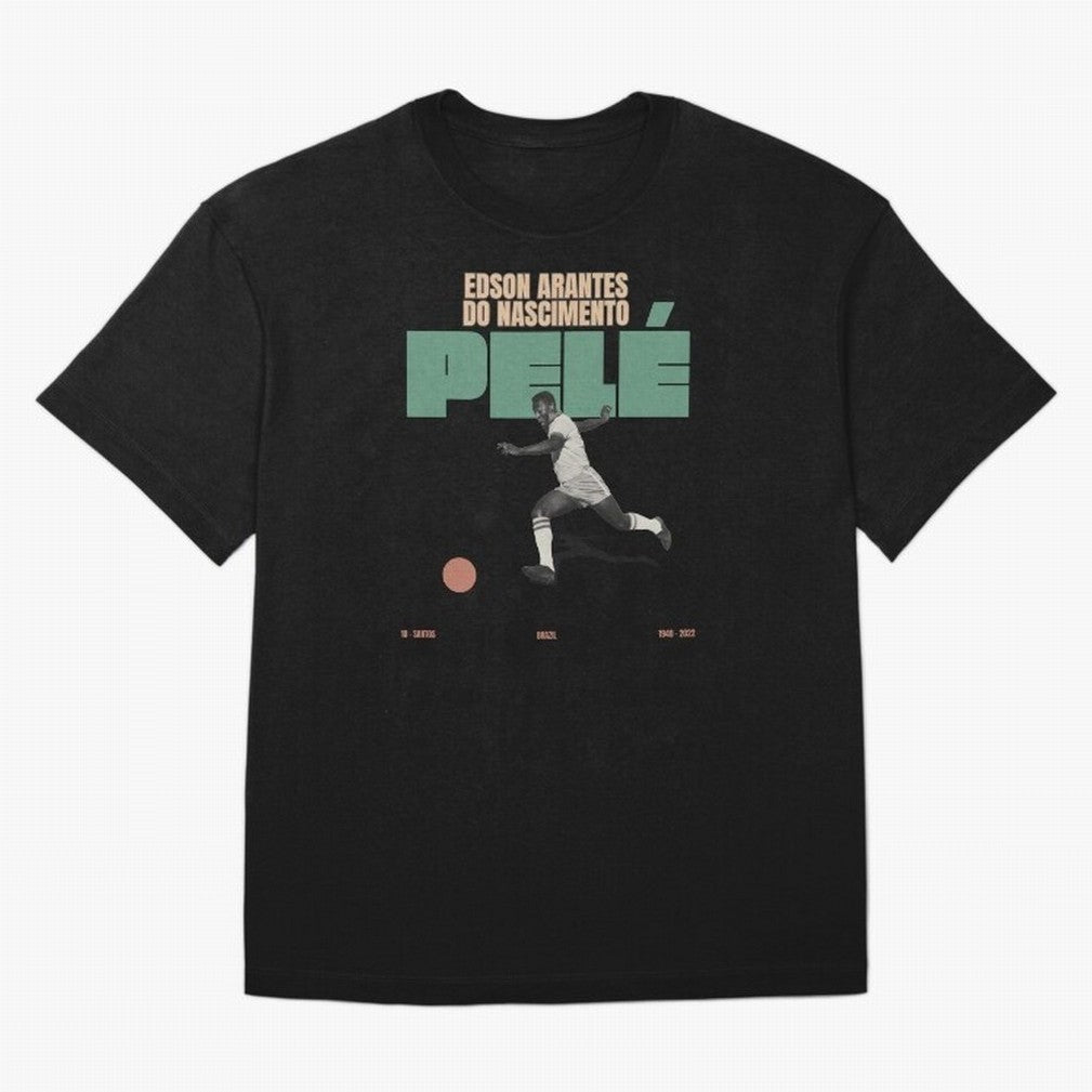 Pele Minimalist Oversized T-Shirt Celebrate FIFA World Cup 2026 Spirit, Connected to England, France and Netherlands, Neymar, Global Supporter Spirit, Legendary Goals, National Colors and Tournament Celebration; Great for Watch Parties, Sports