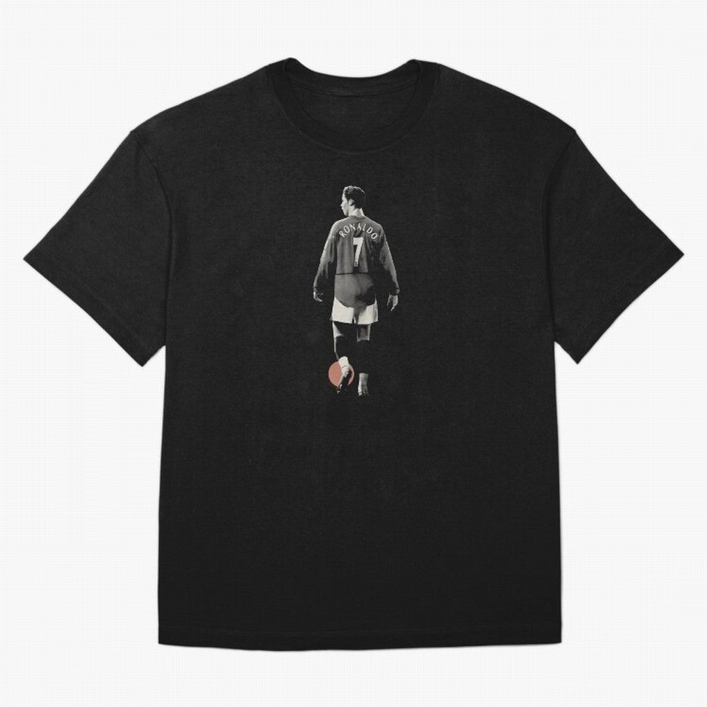 Cristiano Ronaldo CR7 Minimalist Oversized T-Shirt Honor the Football Icons of FIFA World Cup 2026 USA Canada Mexico for Fans of CR7 and Messi and Spain, Bringing Match Day Excitement, Supporter Culture, Golden Goals and Global Football Passion;