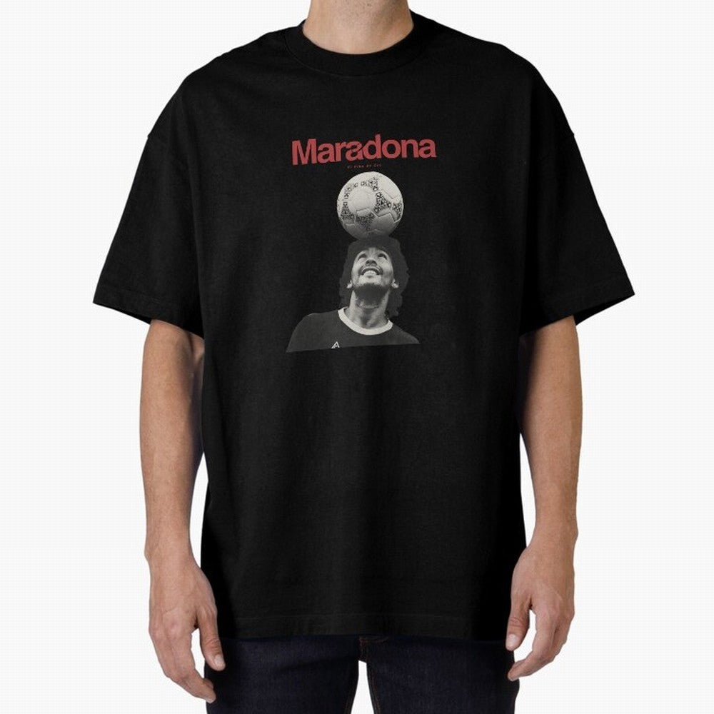 Diego Maradona Minimalist Oversized T-Shirt Carry the FIFA World Cup 2026 Group Stage Journey through Neymar, Haaland and Cristiano Ronaldo Highlights, France Pride, Goal Celebration Energy, Supporter Heritage, Football Icons and Worldwide