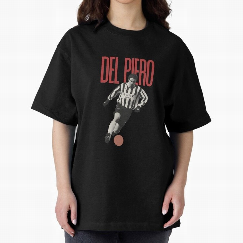 Alessandro Del Piero Minimalist Oversized T-Shirt Join Supporters Worldwide for FIFA World Cup 2026 USA Canada Mexico Inspired by Neymar, Haaland and Cristiano Ronaldo, Brazil Energy, Football Festival Excitement, Trophy Ambitions, Country