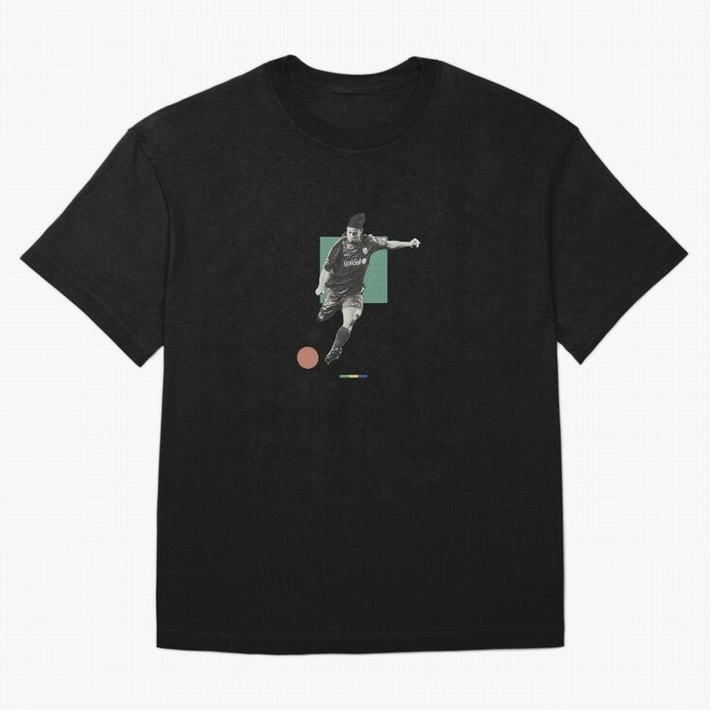 Ronaldinho Minimalist Oversized T-Shirt Make Game Day About FIFA World Cup 2026 Group Stage for Fans of Neymar, Haaland and Cristiano Ronaldo and Argentina, France and Brazil, Bringing Stadium Memories, Football Loyalty, International Chants and
