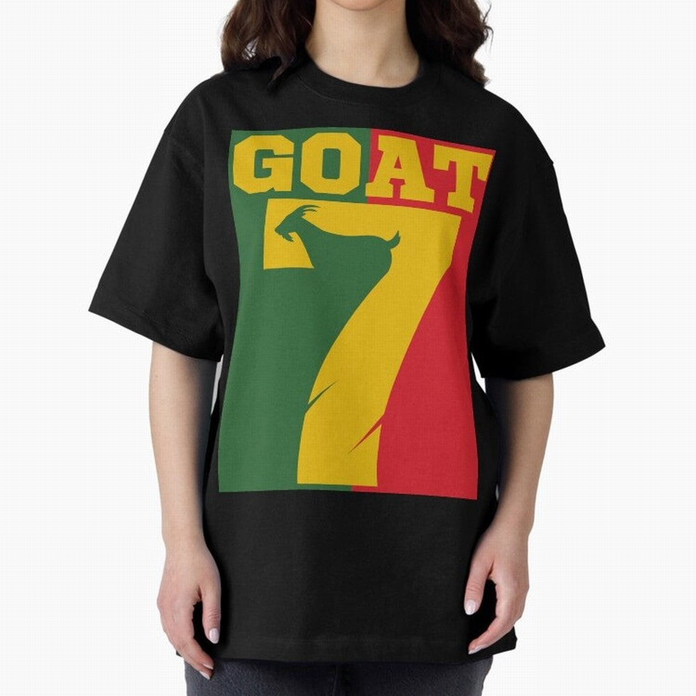 World Cup 2026 The Goat CR 7 Portugal Oversized T-Shirt Capture Global Football Passion for FIFA World Cup 2026, Made for Mbappe and Neymar, Spain, Tournament Hype, Historic Matchups, Family Viewing Parties and Global Sports Pride; Great for