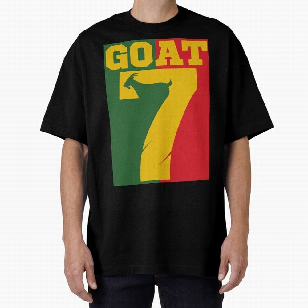 World Cup 2026 The Goat CR 7 Portugal Oversized T-Shirt Capture Global Football Passion for FIFA World Cup 2026, Made for Mbappe and Neymar, Spain, Tournament Hype, Historic Matchups, Family Viewing Parties and Global Sports Pride; Great for