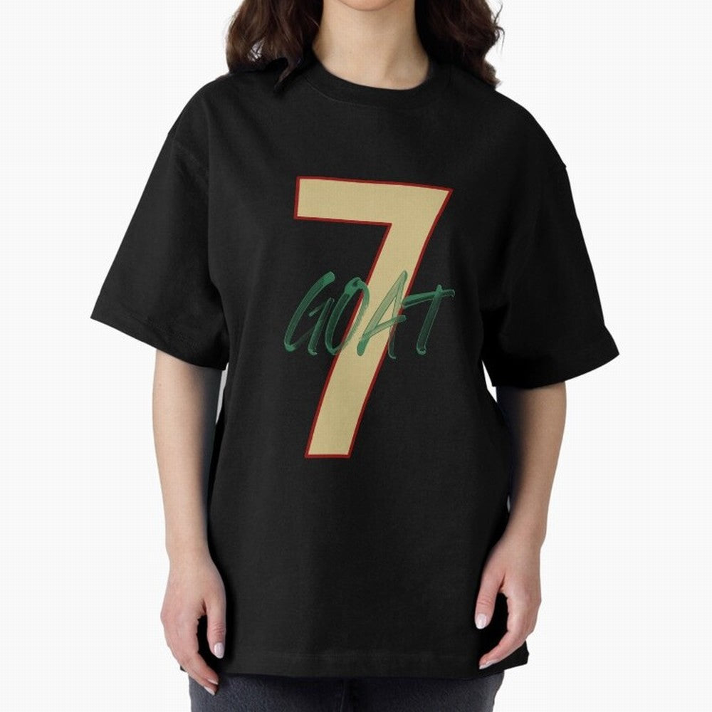 Cristiano Ronaldo 7 GOAT Football Legend Poster Art Oversized T-Shirt Share the Excitement of Match Day Hype around FIFA World Cup 2026 USA Canada Mexico, Messi, Neymar and Mbappe, Spain and Netherlands, Sports Nostalgia, International Competition,