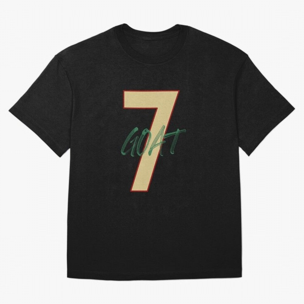 Cristiano Ronaldo 7 GOAT Football Legend Poster Art Oversized T-Shirt Share the Excitement of Match Day Hype around FIFA World Cup 2026 USA Canada Mexico, Messi, Neymar and Mbappe, Spain and Netherlands, Sports Nostalgia, International Competition,