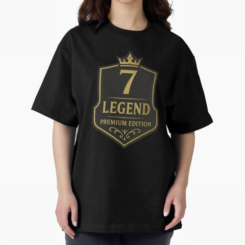 7Legend Football Inspired Number 7 T-Shirt Oversized T-Shirt Honor Football Greatness during the FIFA World Cup 2026 Journey through CR7 and Messi Highlights, Portugal Pride, Championship Spirit, Famous Goals, Roaring Crowds and International