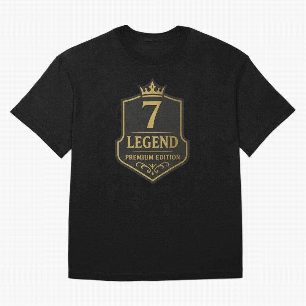 7Legend Football Inspired Number 7 T-Shirt Oversized T-Shirt Honor Football Greatness during the FIFA World Cup 2026 Journey through CR7 and Messi Highlights, Portugal Pride, Championship Spirit, Famous Goals, Roaring Crowds and International