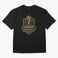 7Legend Football Inspired Number 7 T-Shirt Oversized T-Shirt Honor Football Greatness during the FIFA World Cup 2026 Journey through CR7 and Messi Highlights, Portugal Pride, Championship Spirit, Famous Goals, Roaring Crowds and International