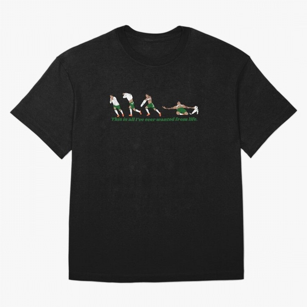 Troy Parrott Ireland Hat Trick Goal Celebration Minimalist Oversized T-Shirt Keep the Match Day Mood of Global Football Passion for FIFA World Cup 2026 Group Stage, with Neymar, Haaland and Cristiano Ronaldo, England and Germany, Game Day Rituals,
