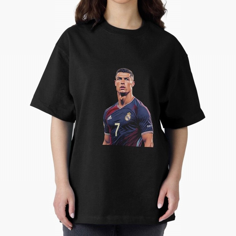 CR7 Siuuu Oversized T-Shirt Celebrate the Biggest Stage of FIFA World Cup 2026 USA Canada Mexico for Fans of Cristiano Ronaldo and Argentina, Bringing Game Day Rituals, Football Legends, Country Pride and the Road to the Final; Perfect for Fans,