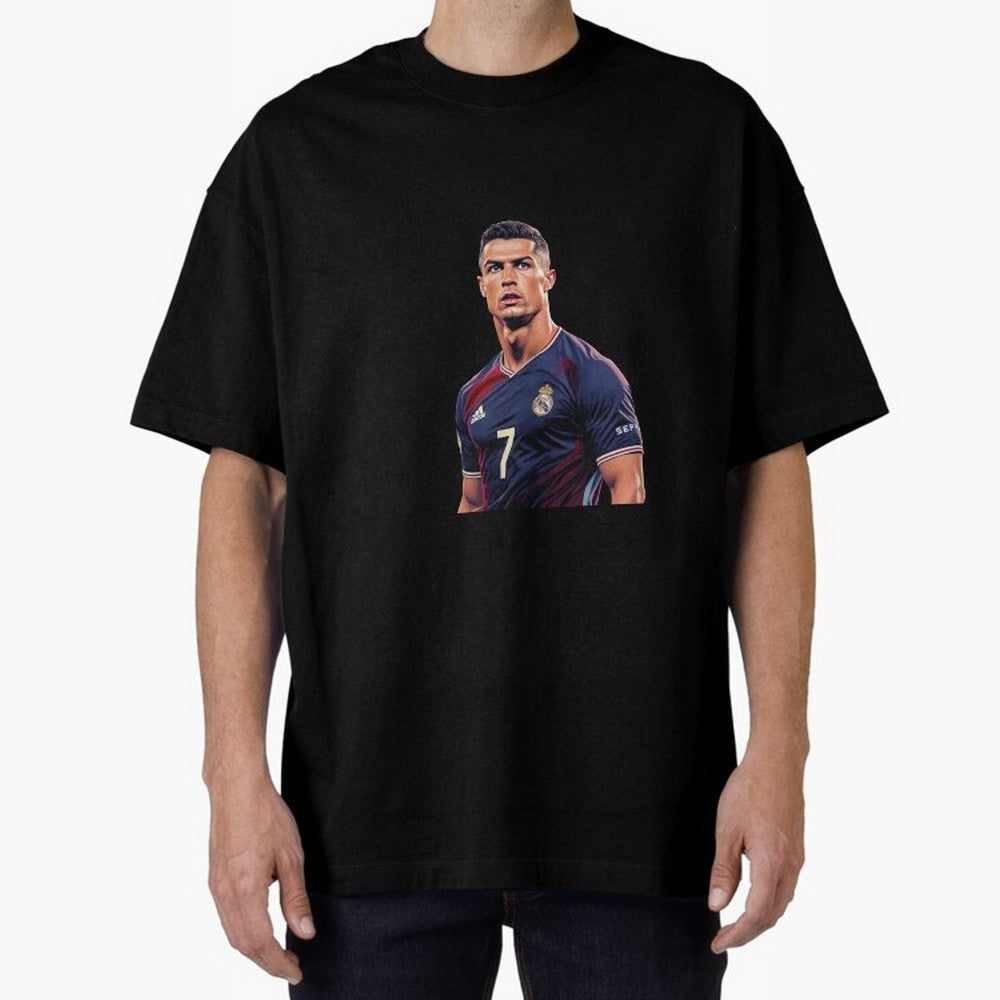 CR7 Siuuu Oversized T-Shirt Celebrate the Biggest Stage of FIFA World Cup 2026 USA Canada Mexico for Fans of Cristiano Ronaldo and Argentina, Bringing Game Day Rituals, Football Legends, Country Pride and the Road to the Final; Perfect for Fans,