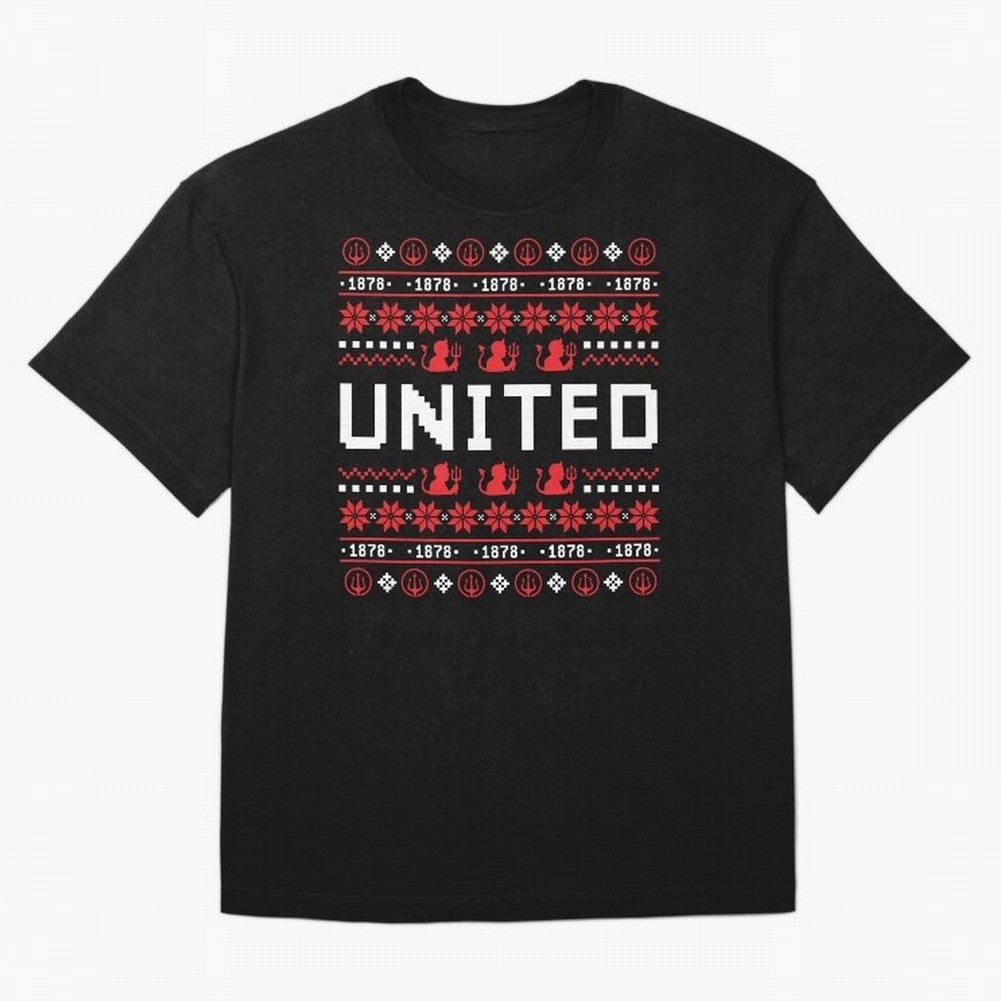 Manchester United Christmas Oversized T-Shirt Show Up for the Glory of Match Day Hype around FIFA World Cup 2026 USA Canada Mexico, Messi and Cristiano Ronaldo, Argentina and Brazil, Vintage Soccer Flavor, Modern Football Stars, National Flags and
