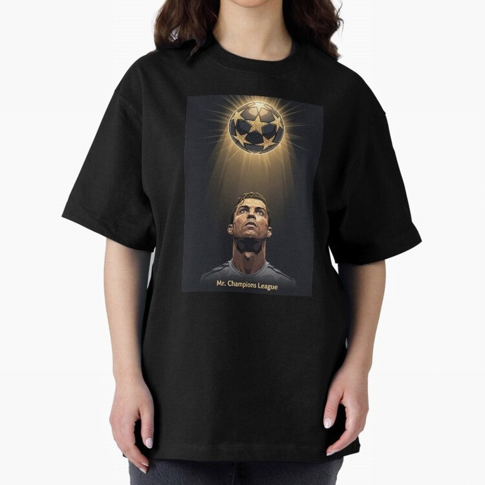 Ronaldo Madrid Oversized T-Shirt Support Your Favorite Stars during Global Football Passion for FIFA World Cup 2026 USA Canada Mexico, Celebrating CR7 and Messi, Spain, Supporter Pride, Iconic Celebrations, Legendary Names and Global Match Day