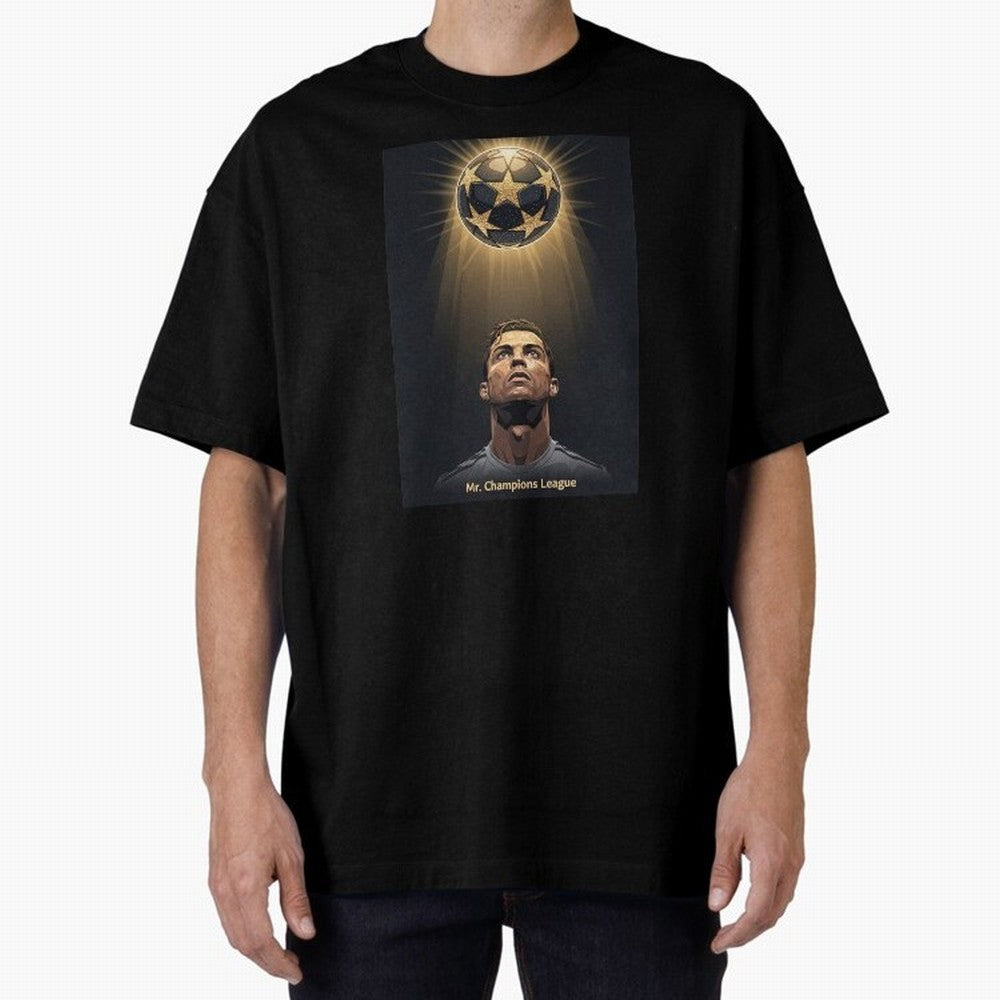 Ronaldo Madrid Oversized T-Shirt Support Your Favorite Stars during Global Football Passion for FIFA World Cup 2026 USA Canada Mexico, Celebrating CR7 and Messi, Spain, Supporter Pride, Iconic Celebrations, Legendary Names and Global Match Day