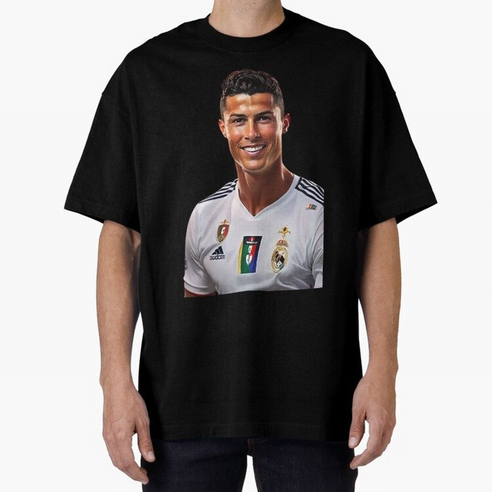 smiling Cristiano Ronaldo Oversized T-Shirt Make the Season About FIFA World Cup 2026 USA Canada Mexico for Fans of Neymar, Haaland and Cristiano Ronaldo and Germany, Bringing Stadium Memories, Football Loyalty, International Chants and