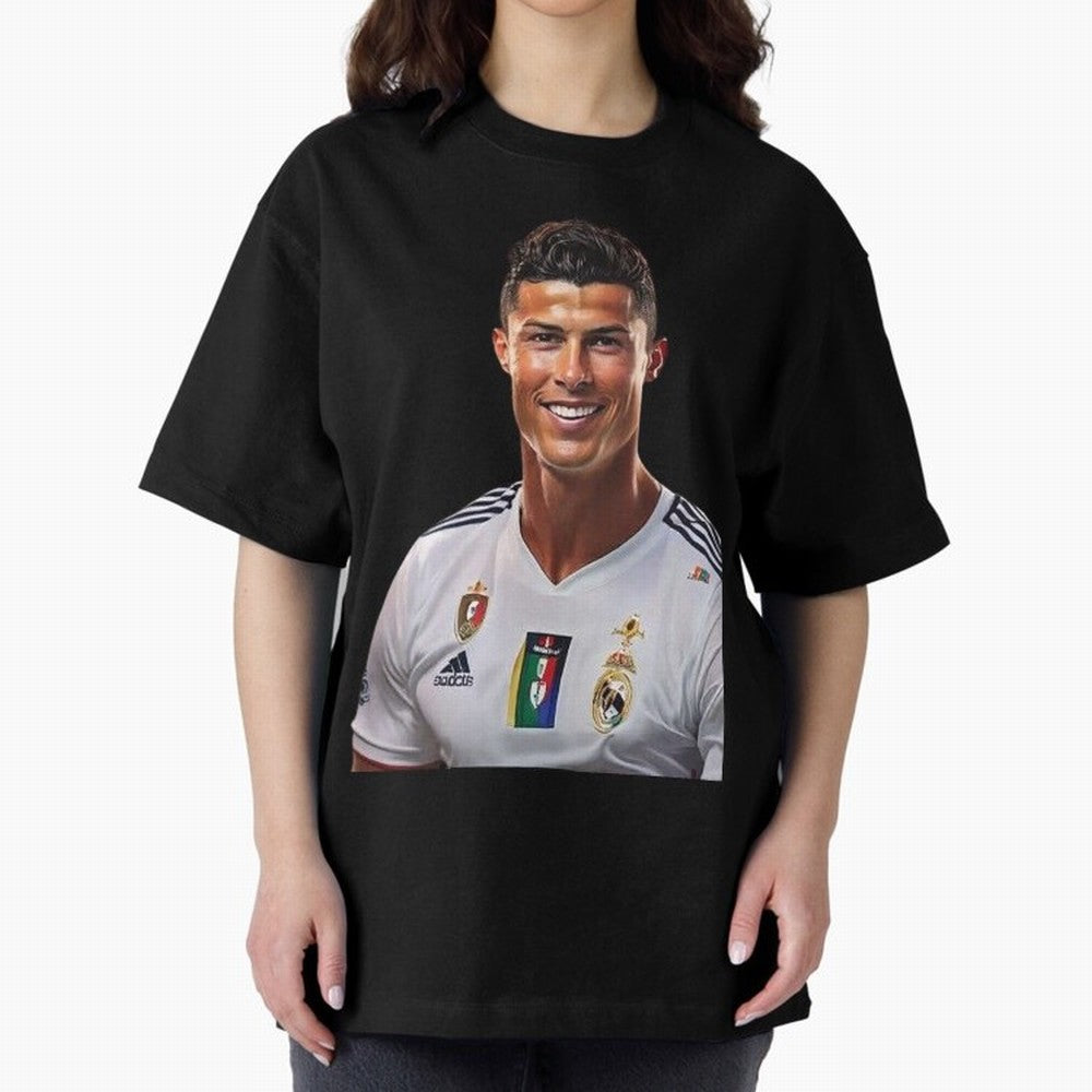 smiling Cristiano Ronaldo Oversized T-Shirt Make the Season About FIFA World Cup 2026 USA Canada Mexico for Fans of Neymar, Haaland and Cristiano Ronaldo and Germany, Bringing Stadium Memories, Football Loyalty, International Chants and