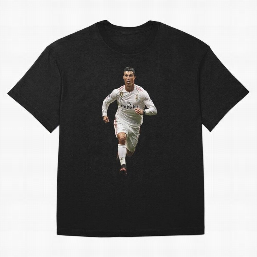Cristiano Ronaldo runner Oversized T-Shirt Fuel Global Football Passion for FIFA World Cup 2026 Group Stage, with Messi and Cristiano Ronaldo, Portugal, Champion Mindset, Group Stage Buzz, Knockout Tension and Passionate Fan Culture; Ideal for Fans