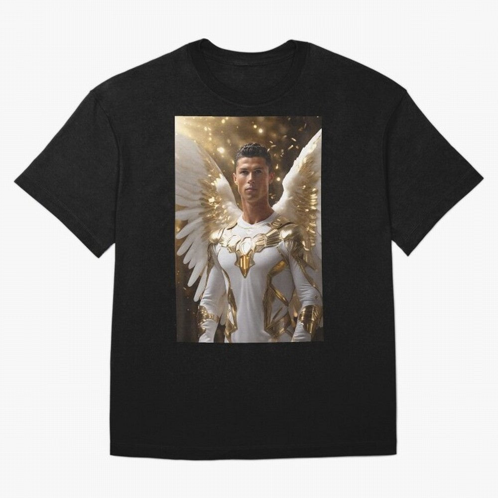 Cristiano Ronaldo angel 1 Oversized T-Shirt Feel International Energy from the FIFA World Cup 2026 USA Canada Mexico Journey through Cristiano Ronaldo Highlights, Portugal, Spain and Germany Pride, Match Day Excitement, Supporter Culture, Golden