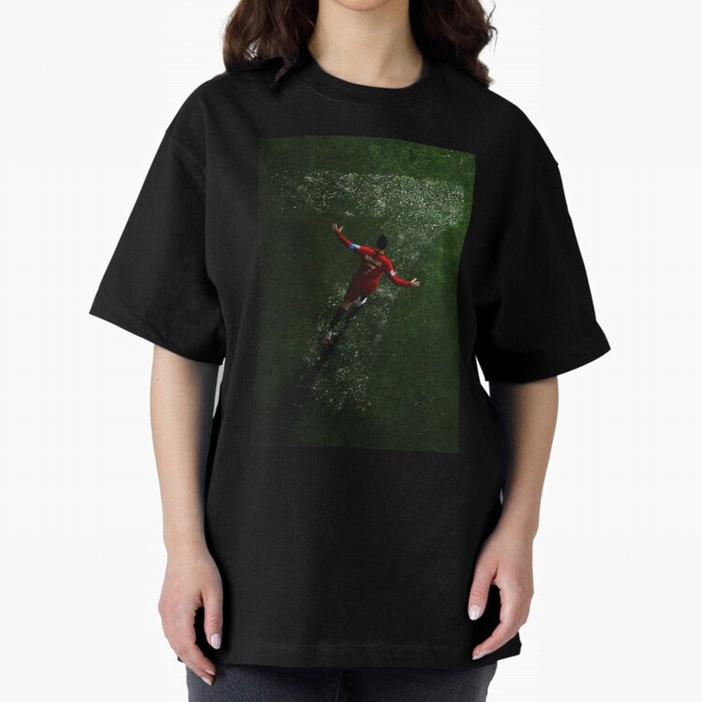 CR7 The G.O.A.T. Football Art - Cristiano Ronaldo Oversized T-Shirt Make the Season About the FIFA World Cup 2026 Group Stage Journey through Mbappe Highlights, Spain and Netherlands Pride, Championship Spirit, Famous Goals, Roaring Crowds and