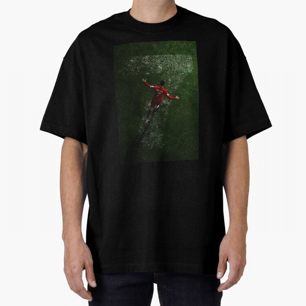 CR7 The G.O.A.T. Football Art - Cristiano Ronaldo Oversized T-Shirt Make the Season About the FIFA World Cup 2026 Group Stage Journey through Mbappe Highlights, Spain and Netherlands Pride, Championship Spirit, Famous Goals, Roaring Crowds and