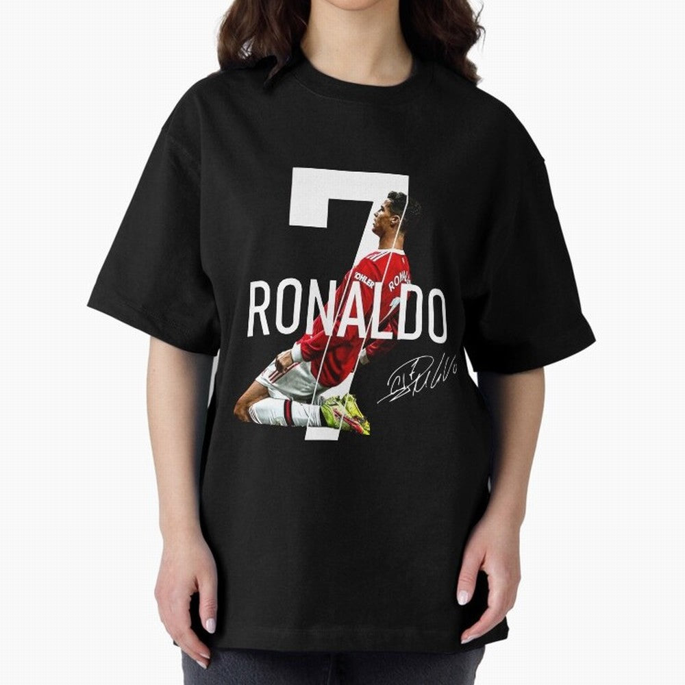 Cristiano Ronaldo - CR7 Oversized T-Shirt Treasure the FIFA World Cup 2026 Group Stage Journey through CR7 Highlights, England Pride, Football History, Final Match Energy, Crowd Noise and Once in a Lifetime Moments; Ideal for Passionate Fans Who