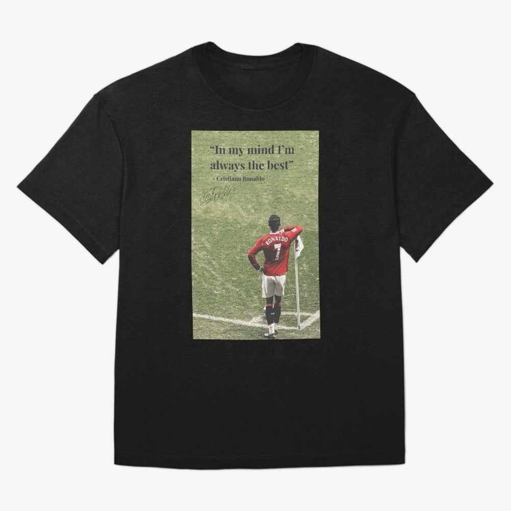 Cristiano Ronaldo Motivation Oversized T-Shirt Keep the Match Day Mood of FIFA World Cup 2026 USA Canada Mexico Spirit, Featuring Spain and Netherlands, Haaland, Game Day Rituals, Football Legends, Country Pride and the Road to the Final; Ideal for