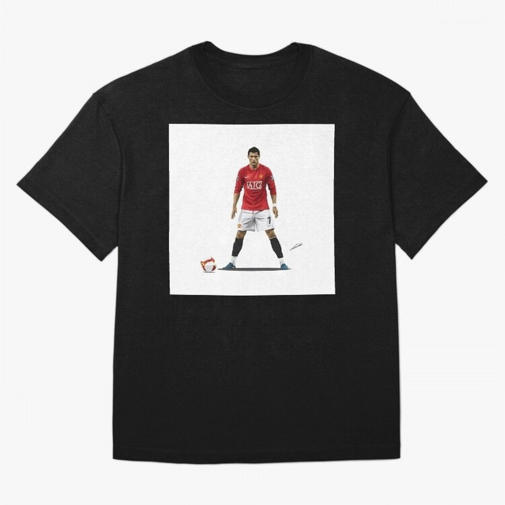 Cristiano Ronaldo CR7 Man Utd Oversized T-Shirt Upgrade Global Football Passion for FIFA World Cup 2026, Inspired by Haaland and Mbappe, Spain and Netherlands, Match Day Excitement, Supporter Culture, Golden Goals and Global Football Passion; Ideal