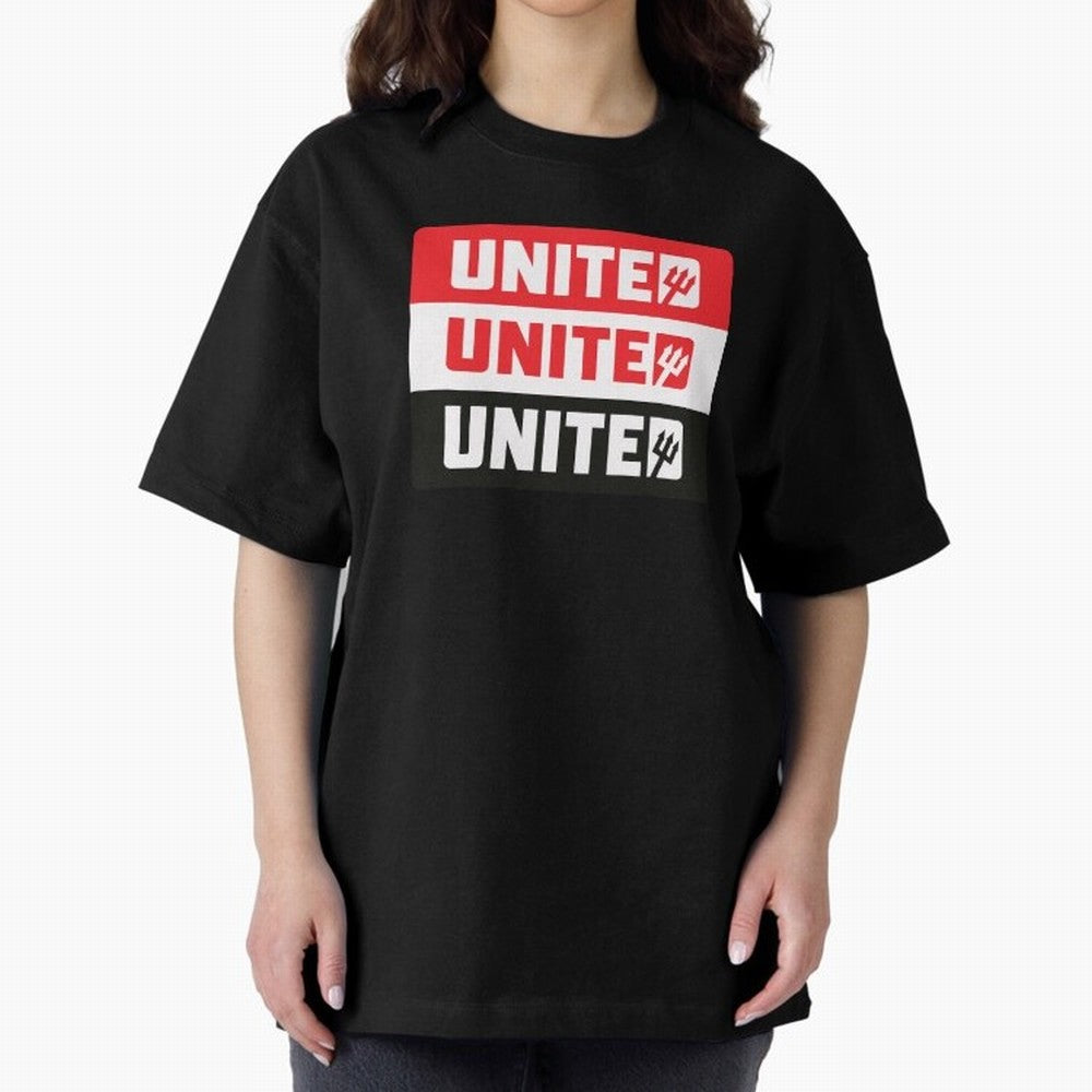 Manchester United United United Oversized T-Shirt Share Match Day Hype around FIFA World Cup 2026 Group Stage, Mbappe, Spain and Netherlands, Stadium Memories, Football Loyalty, International Chants and Championship Tradition; Ideal for Football