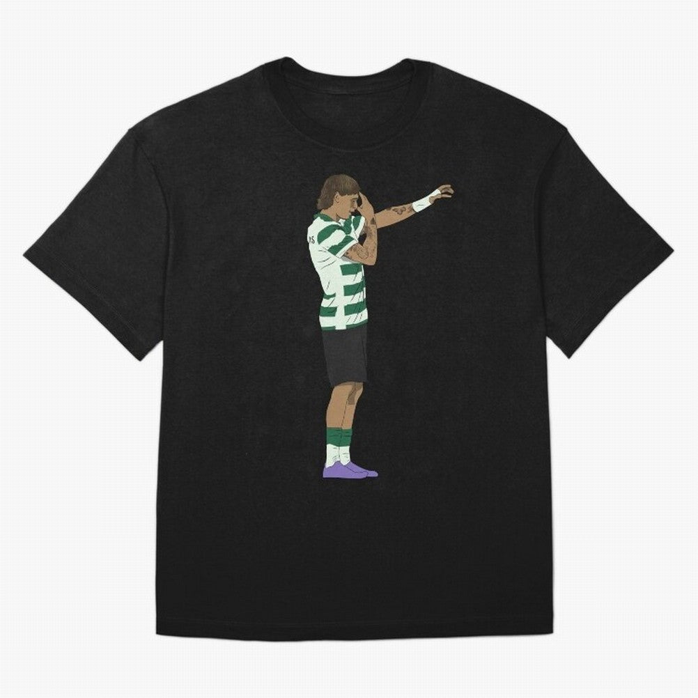 Ricardo Mangas Sporting Goal Celebration Minimalist Oversized T-Shirt Share FIFA World Cup 2026 Group Stage Built around Haaland, Portugal Energy, Football Festival Excitement, Trophy Ambitions, Country Rivalries and Star Player Buzz; Perfect for