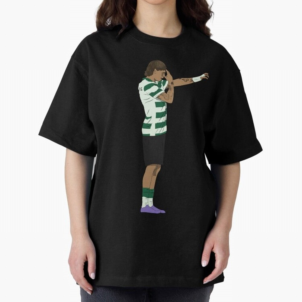 Ricardo Mangas Sporting Goal Celebration Minimalist Oversized T-Shirt Share FIFA World Cup 2026 Group Stage Built around Haaland, Portugal Energy, Football Festival Excitement, Trophy Ambitions, Country Rivalries and Star Player Buzz; Perfect for