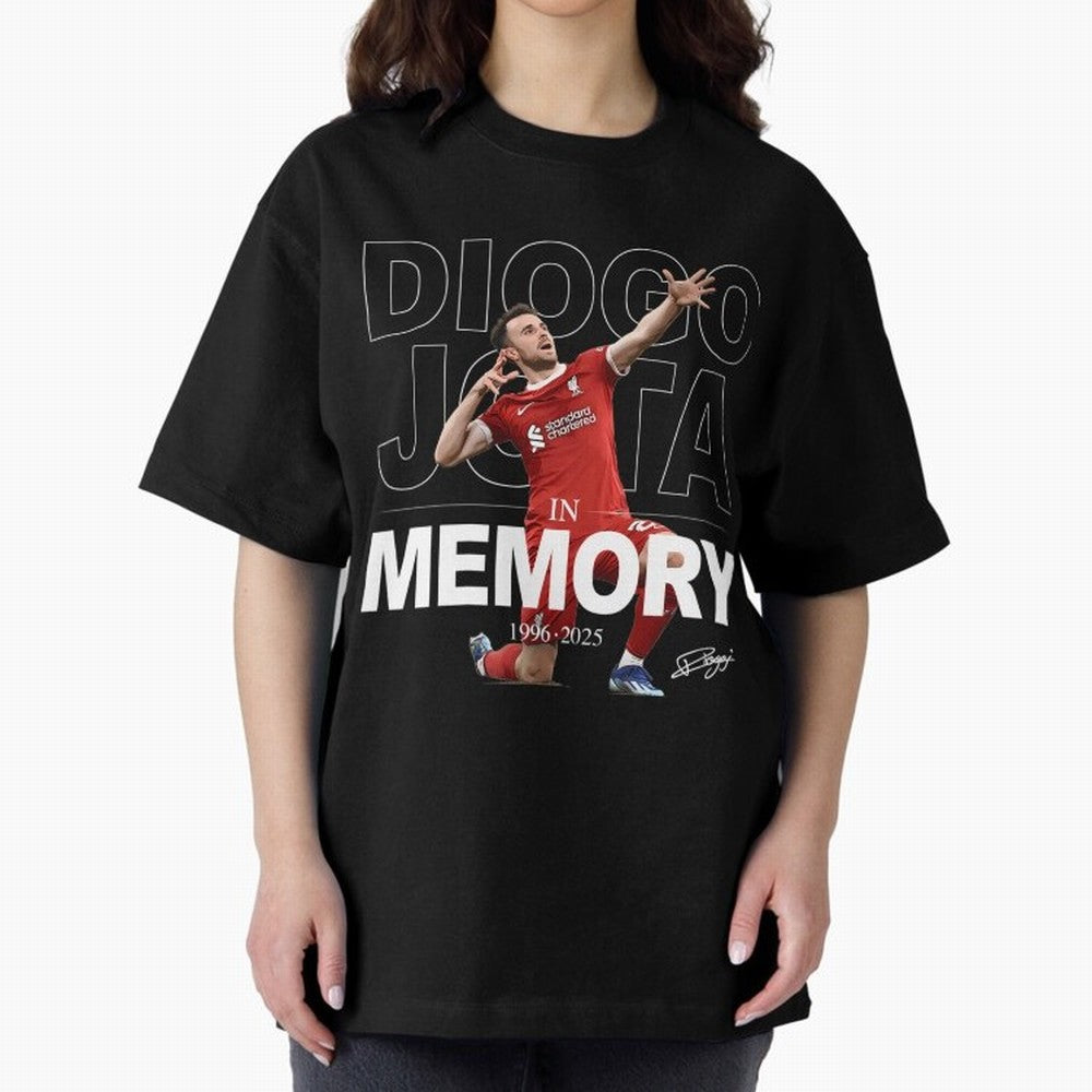 Diogo Jota In Memory Oversized T-Shirt Build FIFA World Cup 2026 USA Canada Mexico for Fans of CR7 and Argentina, France and Brazil, Bringing Supporter Pride, Iconic Celebrations, Legendary Names and Global Match Day Energy; Created for Match Day