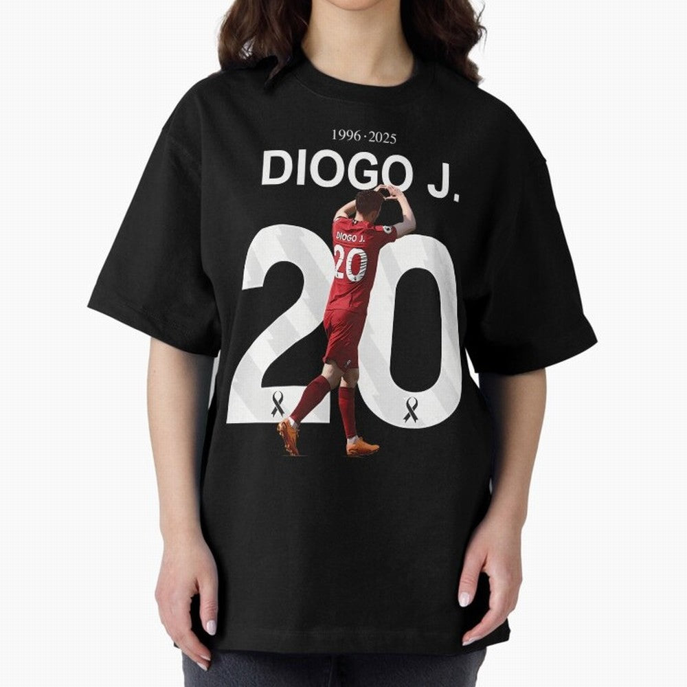 Diogo Jota Oversized T-Shirt Bring Match Day Fire to Global Football Passion for FIFA World Cup 2026 USA Canada Mexico, Highlighting Neymar, Haaland and Cristiano Ronaldo, Argentina, France and Brazil, Worldwide Fan Energy, Dramatic Goals, Stadium