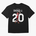 Diogo Jota Oversized T-Shirt Bring Match Day Fire to Global Football Passion for FIFA World Cup 2026 USA Canada Mexico, Highlighting Neymar, Haaland and Cristiano Ronaldo, Argentina, France and Brazil, Worldwide Fan Energy, Dramatic Goals, Stadium