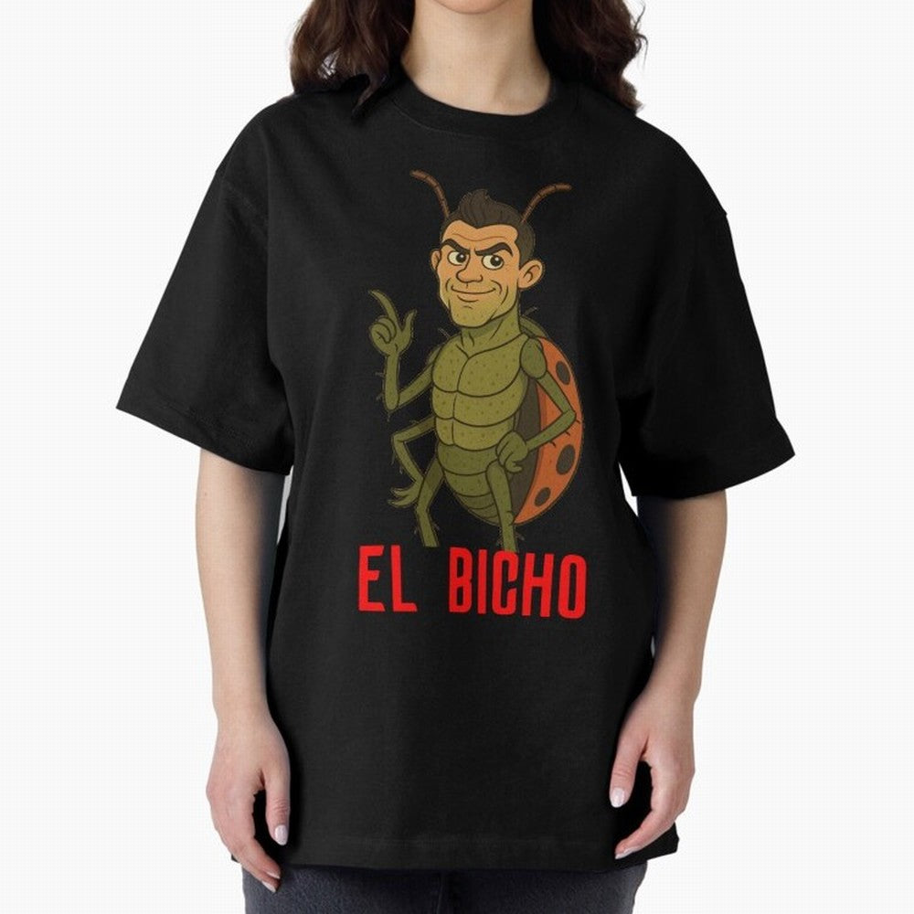 Ronaldo - El Bicho Oversized T-Shirt Follow Every Goal of FIFA World Cup 2026 Spirit, with Netherlands, CR7, Global Supporter Spirit, Legendary Goals, National Colors and Tournament Celebration; Perfect for Supporters Who Want Bold Football Energy,
