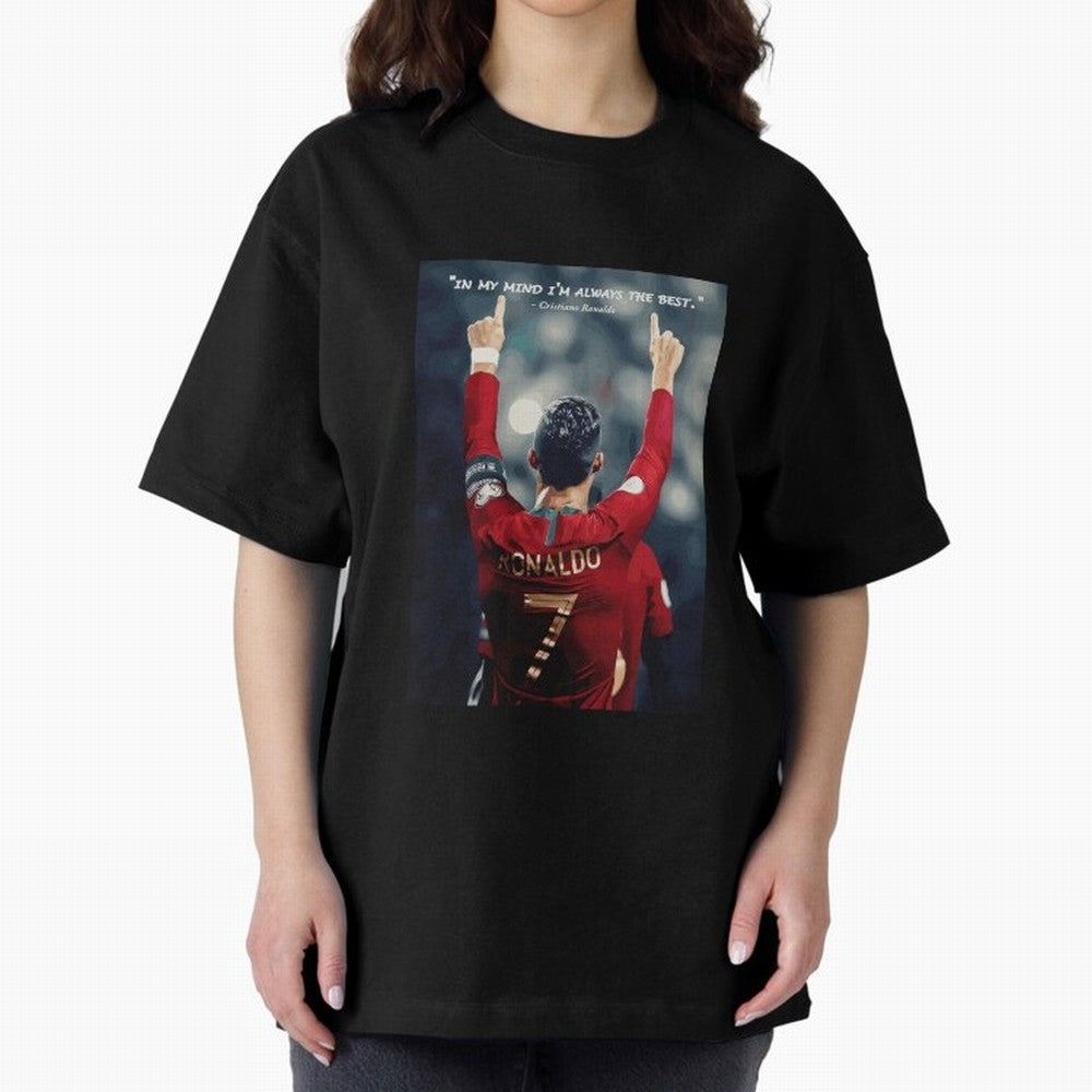 Cristiano Ronaldo Oversized T-Shirt Create the FIFA World Cup 2026 Group Stage Journey through Haaland Highlights, Brazil Pride, Champion Mindset, Group Stage Buzz, Knockout Tension and Passionate Fan Culture; Great for Supporters Who Love