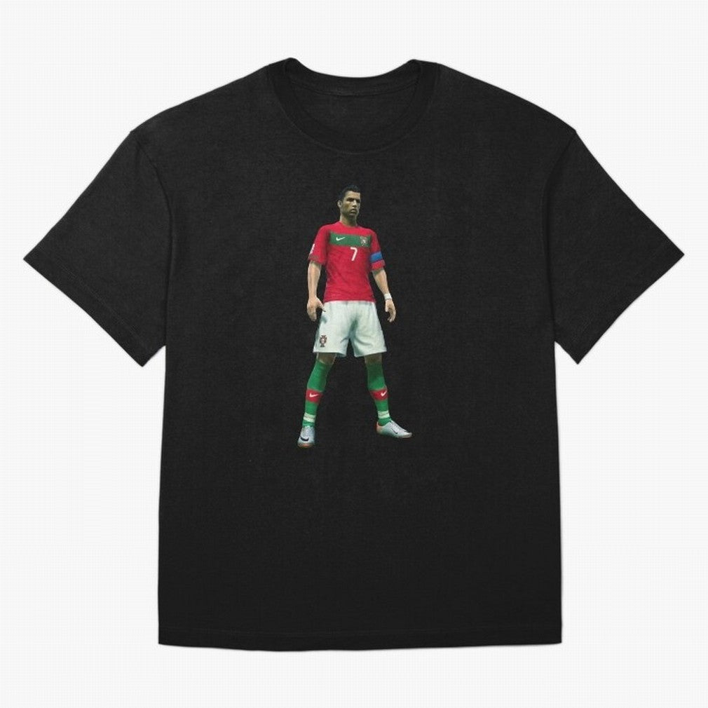 CR7 PES Oversized T-Shirt Make Game Day About Match Day Hype around FIFA World Cup 2026, Messi, France and Portugal, Football Festival Excitement, Trophy Ambitions, Country Rivalries and Star Player Buzz; Made for Collectors Who Enjoy Iconic