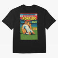 CR7 Comic Oversized T-Shirt Support Iconic Players in the FIFA World Cup 2026 USA Canada Mexico Journey through Cristiano Ronaldo, Haaland and CR7 Highlights, Portugal Pride, Global Supporter Spirit, Legendary Goals, National Colors and Tournament