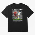 Cristiano Ronaldo Collage Oversized T-Shirt Celebrate Soccer Greatness during FIFA World Cup 2026 Spirit, Capturing Portugal, Cristiano Ronaldo, Sports Nostalgia, International Competition, Famous Players and Unforgettable Victories; Made for
