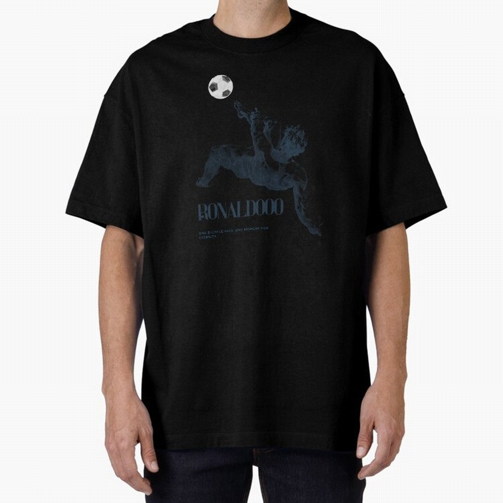 Artistic Strike Oversized T-Shirt Honor the Football Icons of FIFA World Cup 2026 Group Stage Celebrating Neymar, Haaland and Cristiano Ronaldo, Argentina, France and Brazil Energy, Supporter Pride, Iconic Celebrations, Legendary Names and Global