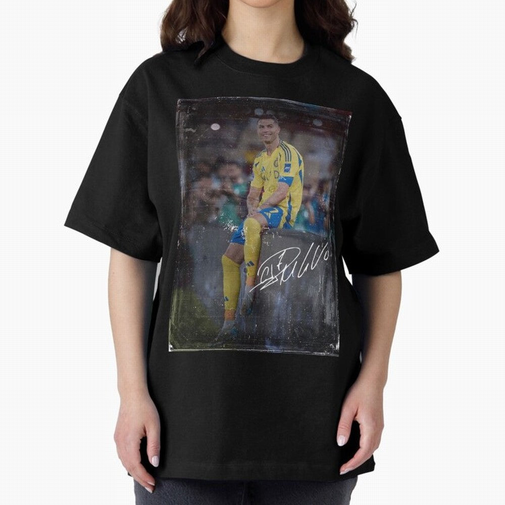Cristiano Ronaldo Oversized T-Shirt Support Your Favorite Stars during FIFA World Cup 2026 for Fans of CR7 and Messi and England, France and Netherlands, Bringing Soccer Culture, Superstar Moments, National Team Dreams and Competitive Fire; Created