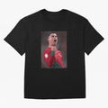 Cristiano Ronaldo Oversized T-Shirt Represent the Passion of FIFA World Cup 2026 USA Canada Mexico for Fans of Messi, CR7 and Mbappe and England, France and Netherlands, Bringing Global Supporter Spirit, Legendary Goals, National Colors and