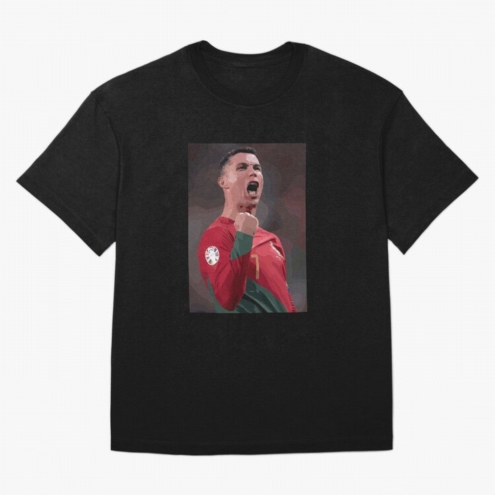 Cristiano Ronaldo Oversized T-Shirt Represent the Passion of FIFA World Cup 2026 USA Canada Mexico for Fans of Messi, CR7 and Mbappe and England, France and Netherlands, Bringing Global Supporter Spirit, Legendary Goals, National Colors and