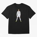 Cristiano Ronaldo at Madrid | Football Legend Oversized T-Shirt Stand with FIFA World Cup 2026 USA Canada Mexico Centered on CR7, France Energy, Tournament Hype, Historic Matchups, Family Viewing Parties and Global Sports Pride; Perfect for Fans,